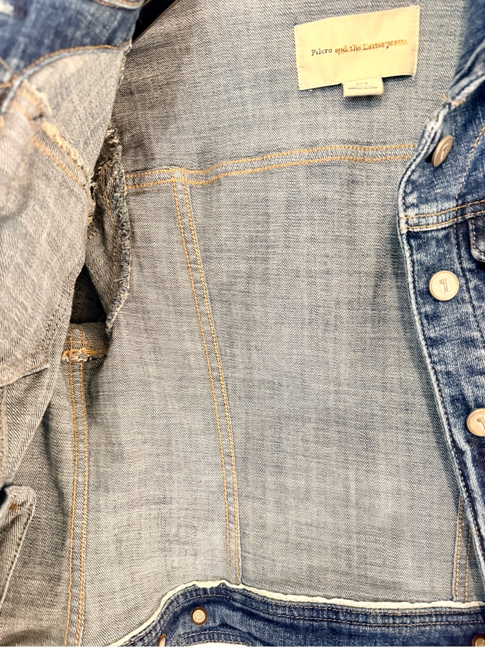 Anthropologie Pilcro & the Letterpress Slim Fit Denim Jacket - Picture 3 of 4